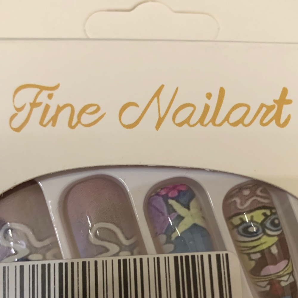 Blue and Pink Press-On Nails - Picture 10 of 12